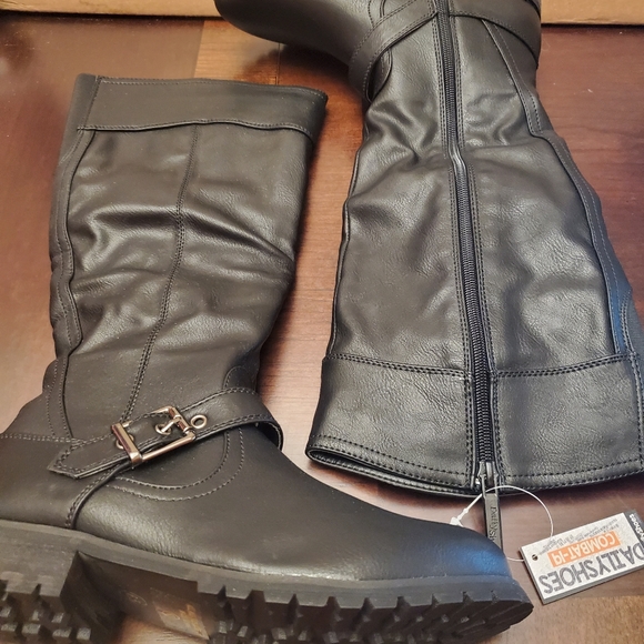 Knee High Military Style Combat Boots 6.5 - Picture 10 of 12